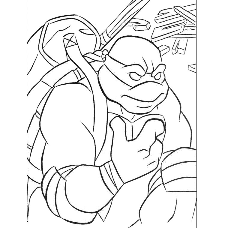 Disegno da colorare: tartarughe Ninja (Supereroe) #75378 - Pagine da Colorare Stampabili Gratuite