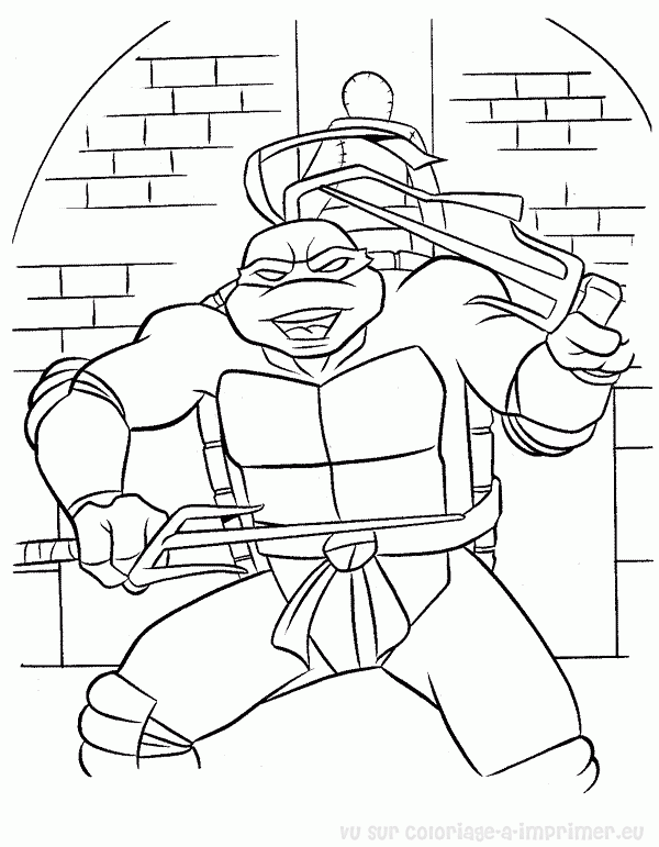 Disegno da colorare: tartarughe Ninja (Supereroe) #75429 - Pagine da Colorare Stampabili Gratuite