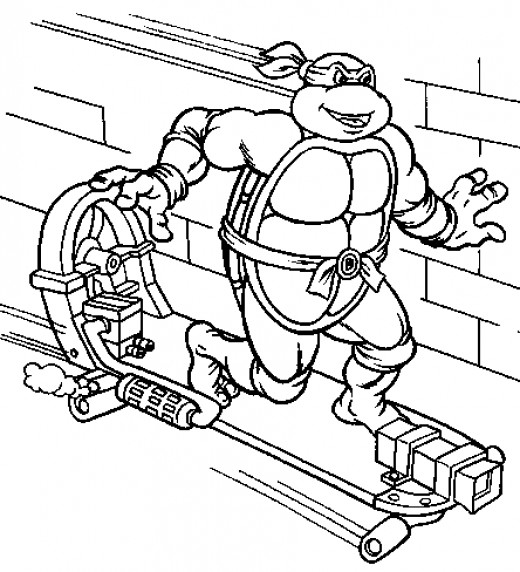 Disegno da colorare: tartarughe Ninja (Supereroe) #75493 - Pagine da Colorare Stampabili Gratuite