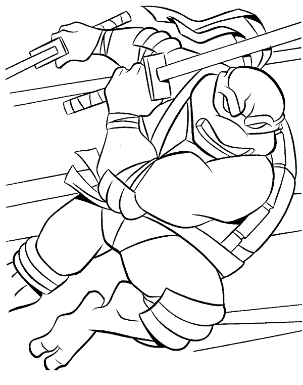 Disegno da colorare: tartarughe Ninja (Supereroe) #75519 - Pagine da Colorare Stampabili Gratuite