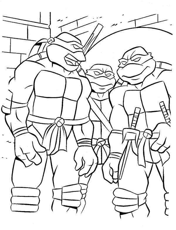Disegno da colorare: tartarughe Ninja (Supereroe) #75563 - Pagine da Colorare Stampabili Gratuite