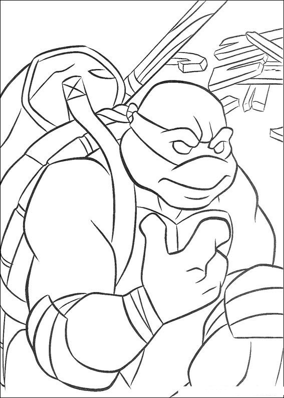 Disegno da colorare: tartarughe Ninja (Supereroe) #75627 - Pagine da Colorare Stampabili Gratuite