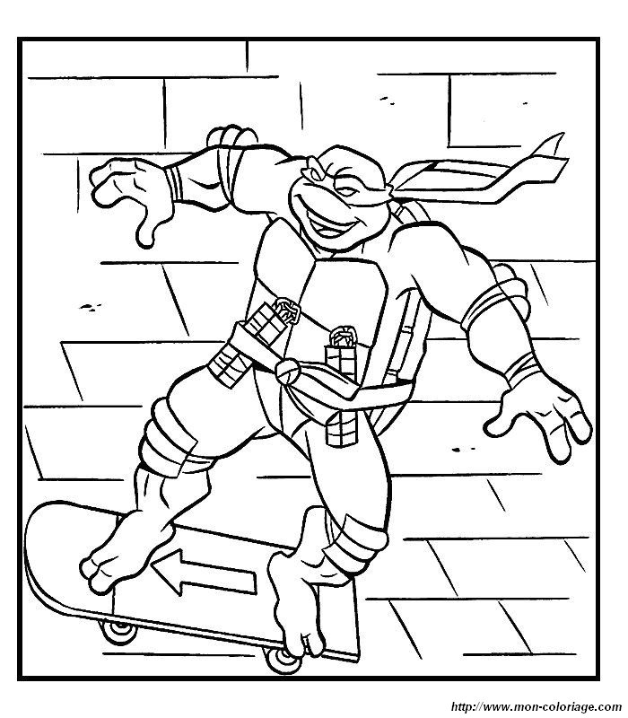 Disegno da colorare: tartarughe Ninja (Supereroe) #75639 - Pagine da Colorare Stampabili Gratuite