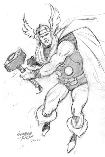 Disegno da colorare: Thor (Supereroe) #75810 - Pagine da Colorare Stampabili Gratuite