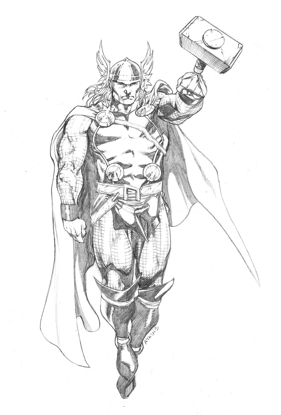 Disegno da colorare: Thor (Supereroe) #75858 - Pagine da Colorare Stampabili Gratuite