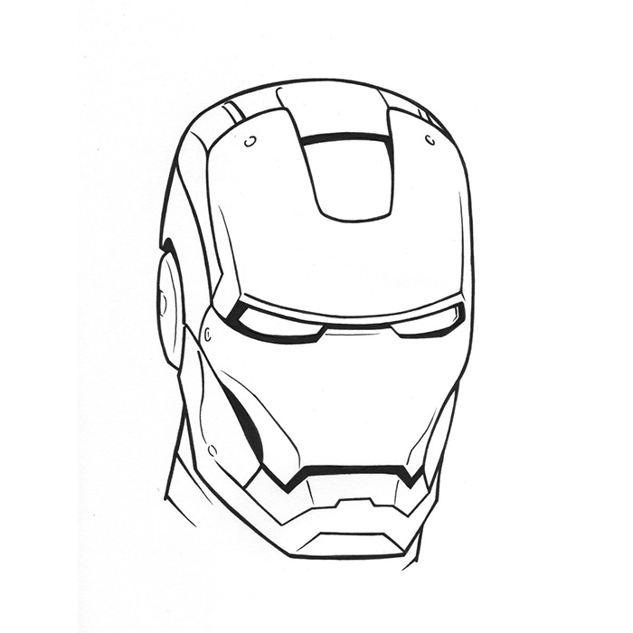 Disegno da colorare: Uomo di ferro (Supereroe) #80540 - Pagine da Colorare Stampabili Gratuite