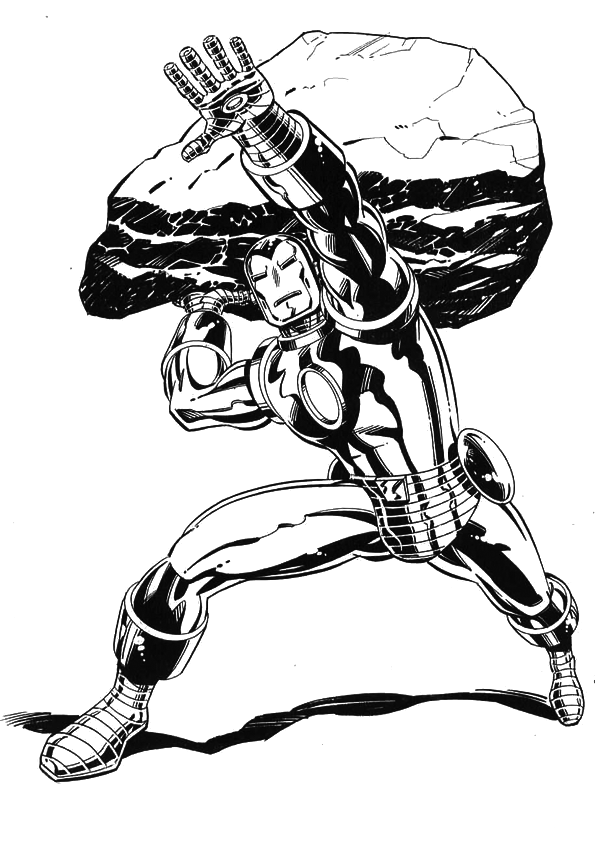 Disegno da colorare: Uomo di ferro (Supereroe) #80582 - Pagine da Colorare Stampabili Gratuite