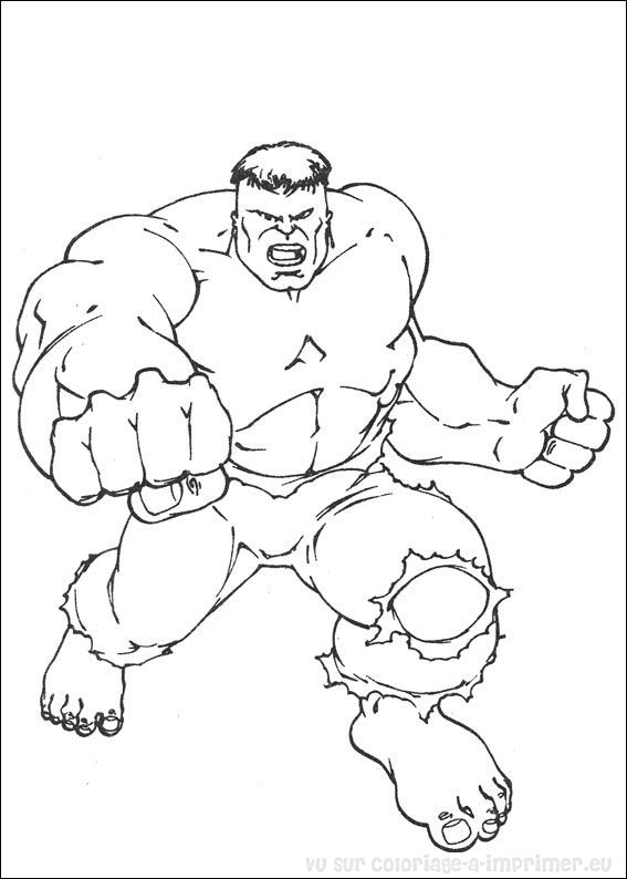 Disegno da colorare: Hulk (Supereroi e Supercattivi) #79022 - Pagine da Colorare Stampabili Gratuite