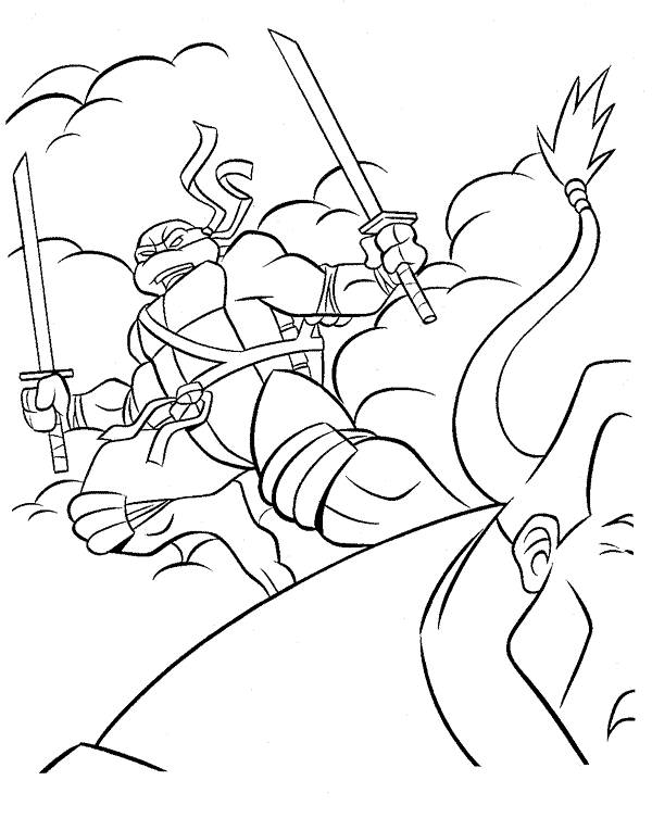 Disegno da colorare: Ninja Turtles (Supereroi e Supercattivi) #75548 - Pagine da Colorare Stampabili Gratuite