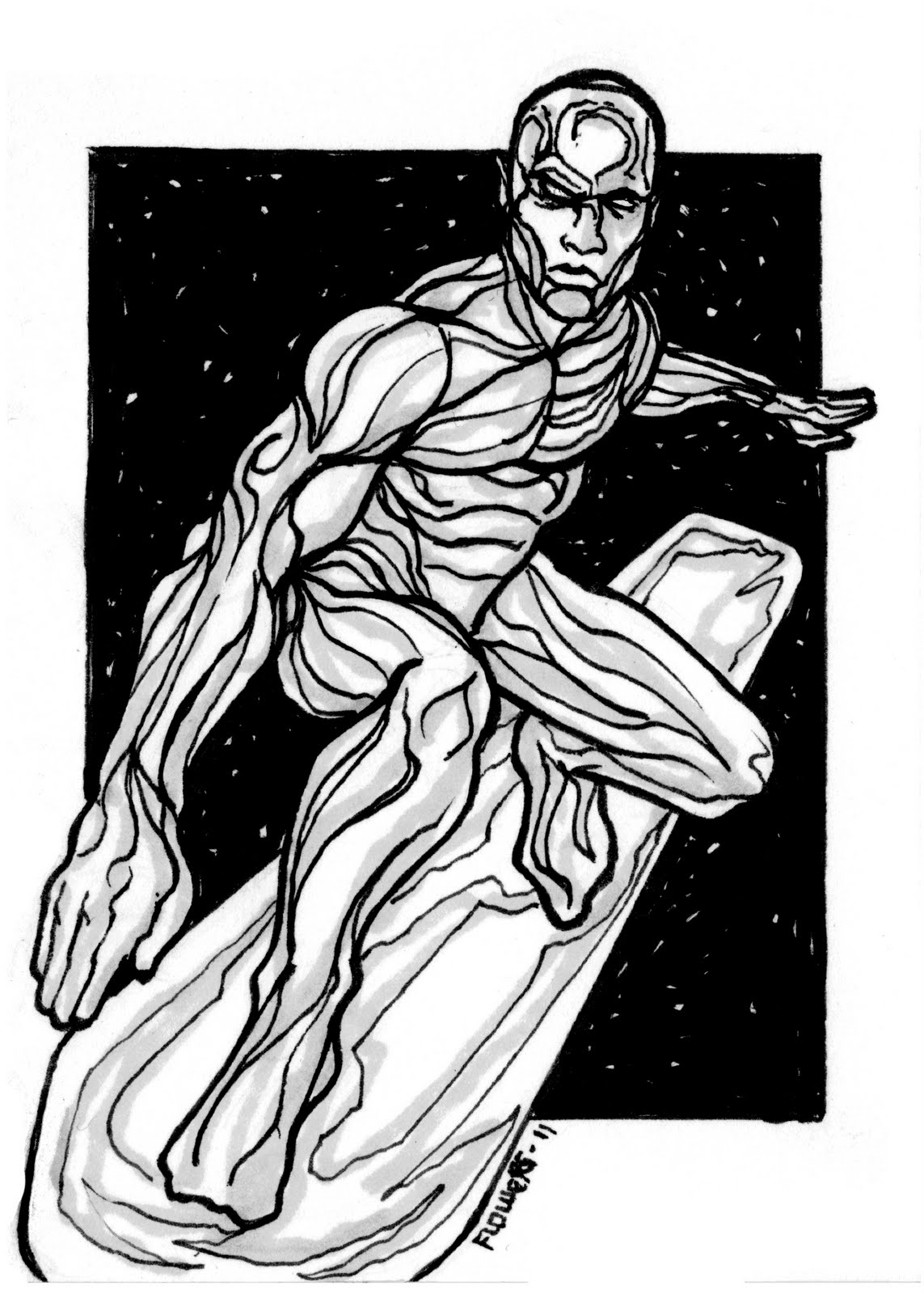 Disegno da colorare: Silver Surfer (Supereroi e Supercattivi) #81179 - Pagine da Colorare Stampabili Gratuite