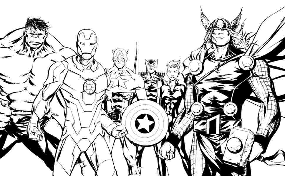 Disegno da colorare: Supereroi Marvel (Supereroi e Supercattivi) #79857 - Pagine da Colorare Stampabili Gratuite