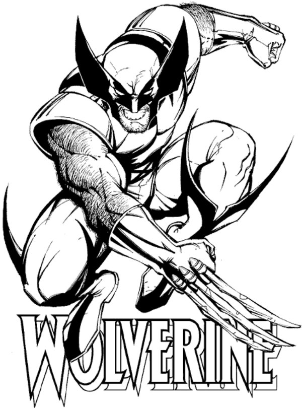 Disegno da colorare: Wolverine (Supereroi e Supercattivi) #74835 - Pagine da Colorare Stampabili Gratuite