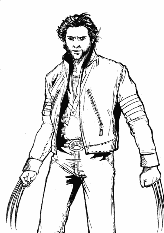 Disegno da colorare: Wolverine (Supereroi e Supercattivi) #74839 - Pagine da Colorare Stampabili Gratuite