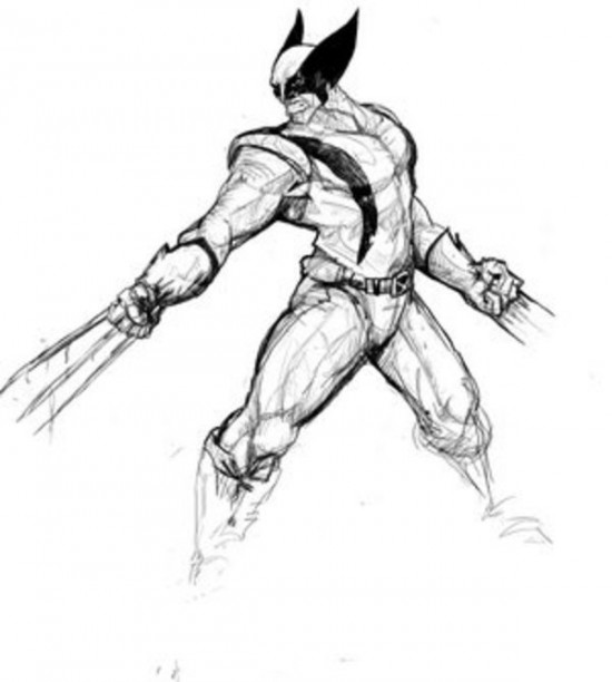 Disegno da colorare: Wolverine (Supereroi e Supercattivi) #74858 - Pagine da Colorare Stampabili Gratuite