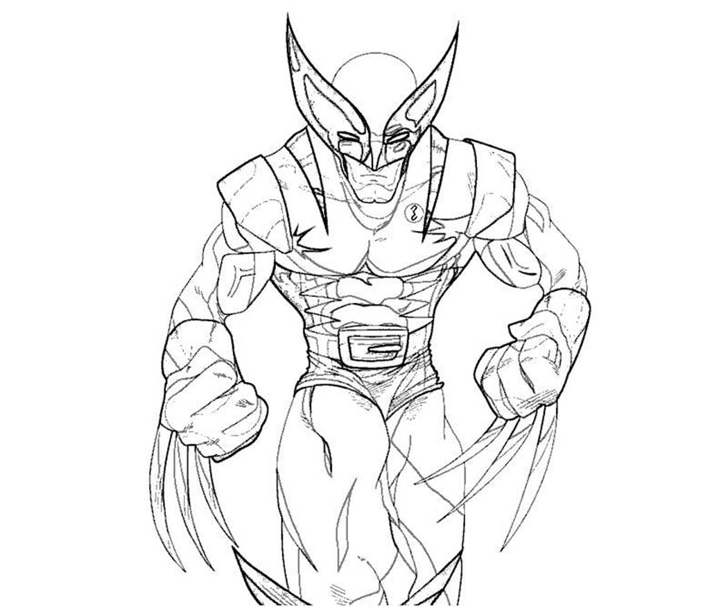 Disegno da colorare: Wolverine (Supereroi e Supercattivi) #74860 - Pagine da Colorare Stampabili Gratuite