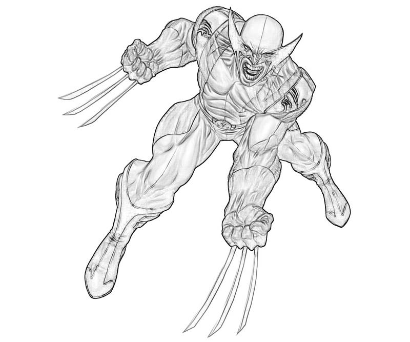 Disegno da colorare: Wolverine (Supereroi e Supercattivi) #74892 - Pagine da Colorare Stampabili Gratuite