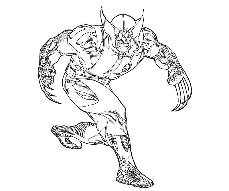 Disegno da colorare: Wolverine (Supereroi e Supercattivi) #74893 - Pagine da Colorare Stampabili Gratuite