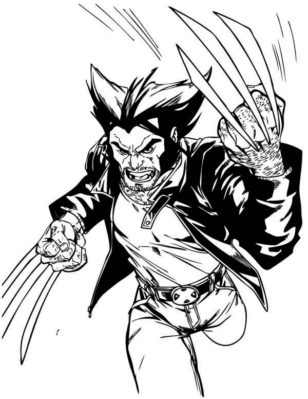Disegno da colorare: Wolverine (Supereroi e Supercattivi) #74906 - Pagine da Colorare Stampabili Gratuite