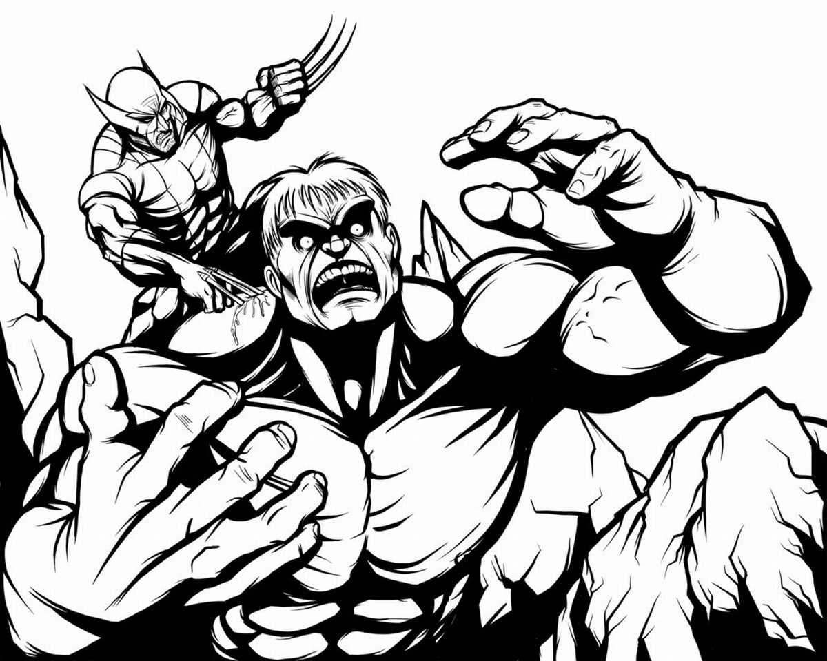Disegno da colorare: Wolverine (Supereroi e Supercattivi) #74983 - Pagine da Colorare Stampabili Gratuite