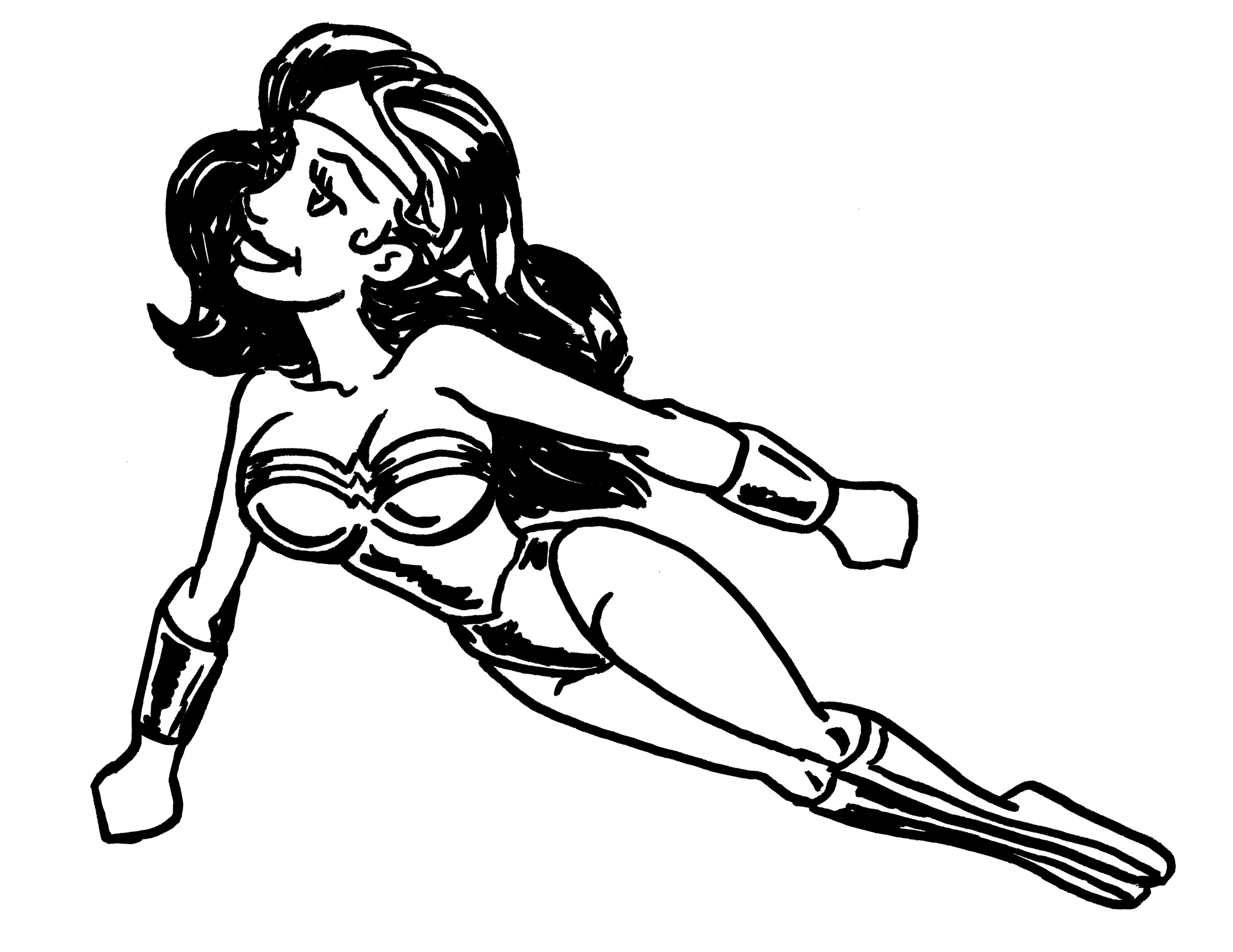 Disegno da colorare: Wonder Woman (Supereroi e Supercattivi) #74601 - Pagine da Colorare Stampabili Gratuite