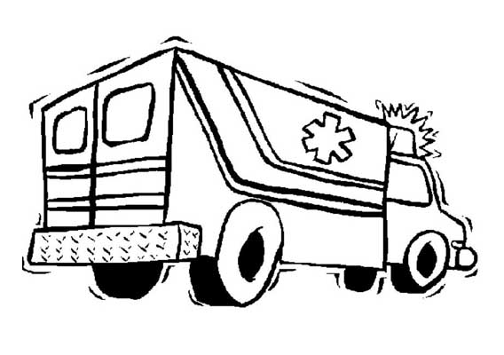 Disegno da colorare: Ambulanza (Trasporti) #136768 - Pagine da Colorare Stampabili Gratuite