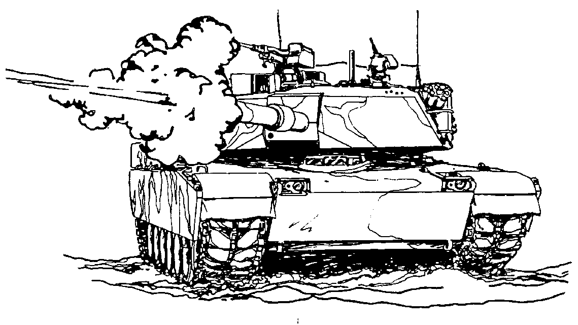 Disegno da colorare: Carro Armato (Trasporti) #138014 - Pagine da Colorare Stampabili Gratuite