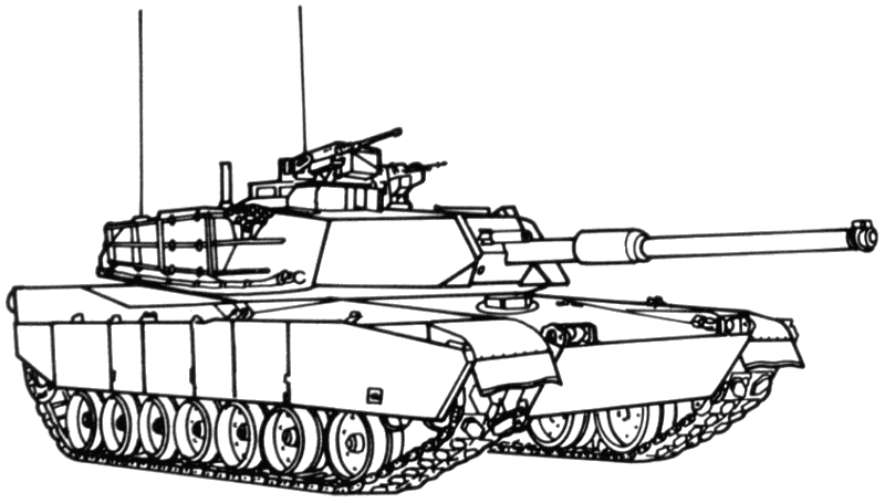 Disegno da colorare: Carro Armato (Trasporti) #138026 - Pagine da Colorare Stampabili Gratuite