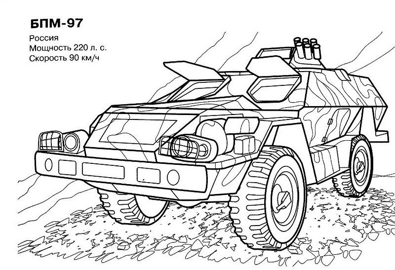 Disegno da colorare: Carro Armato (Trasporti) #138033 - Pagine da Colorare Stampabili Gratuite