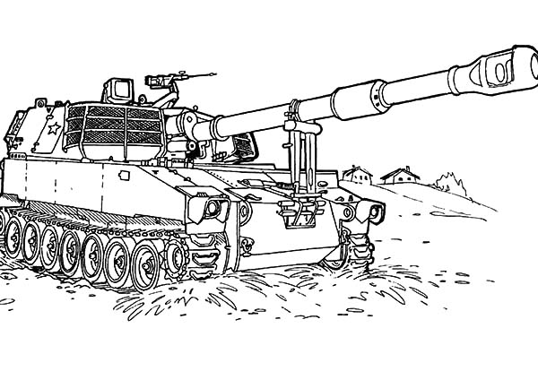 Disegno da colorare: Carro Armato (Trasporti) #138160 - Pagine da Colorare Stampabili Gratuite