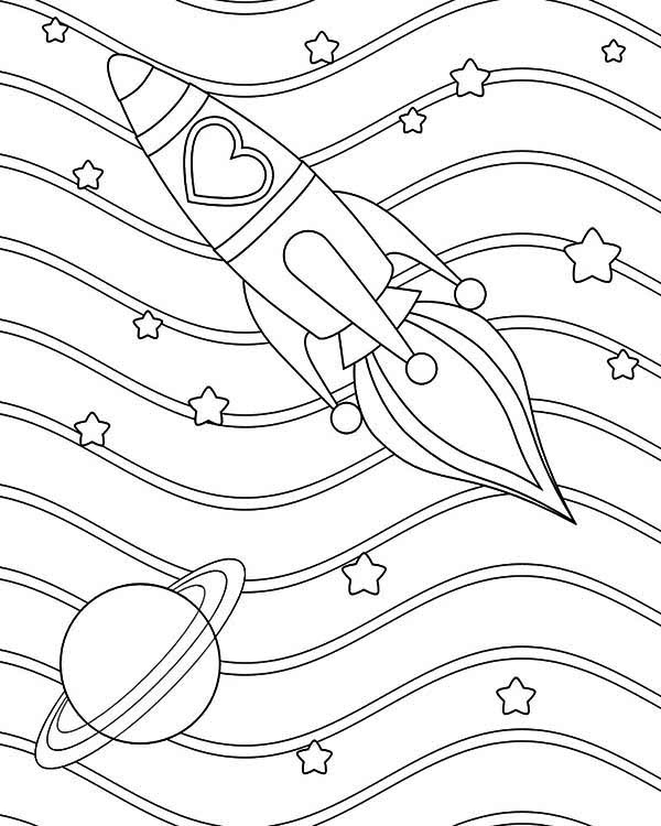 Disegno da colorare: Razzo (Trasporti) #140296 - Pagine da Colorare Stampabili Gratuite