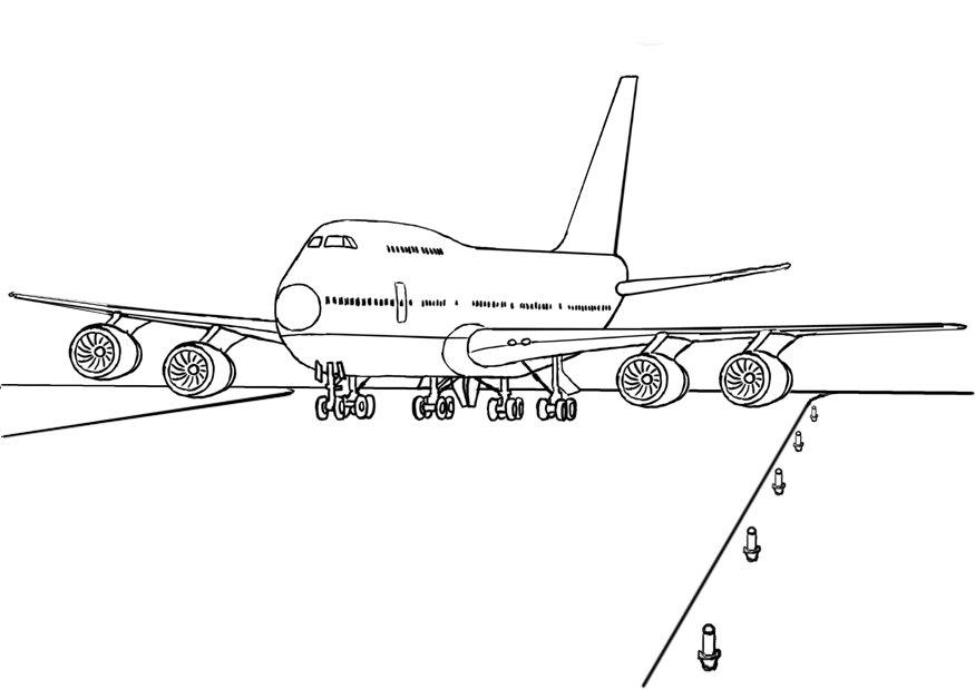 Disegno da colorare: Aereo (Trasporto) #134805 - Pagine da Colorare Stampabili Gratuite