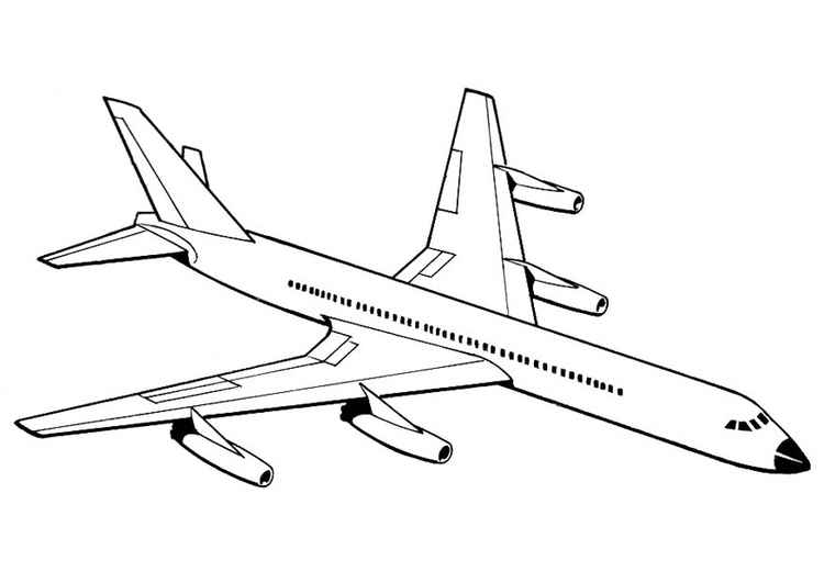 Disegno da colorare: Aereo (Trasporto) #134846 - Pagine da Colorare Stampabili Gratuite