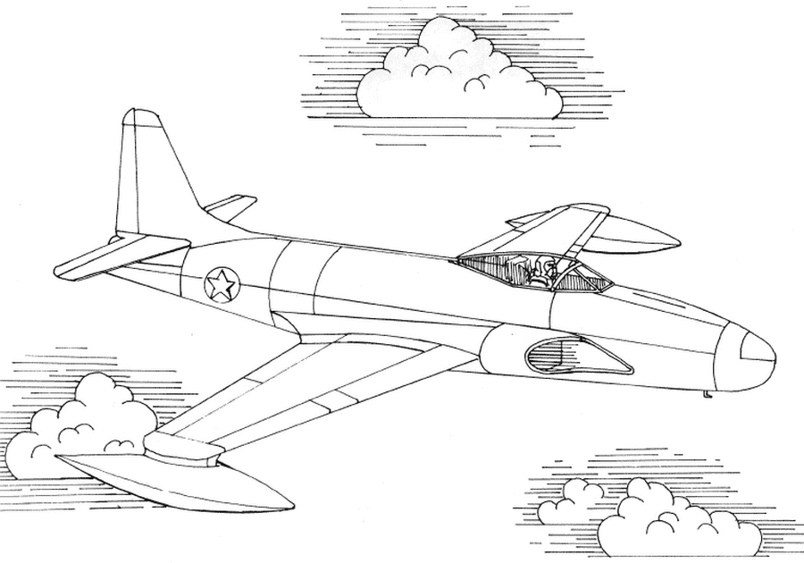 Disegno da colorare: Aereo (Trasporto) #134869 - Pagine da Colorare Stampabili Gratuite