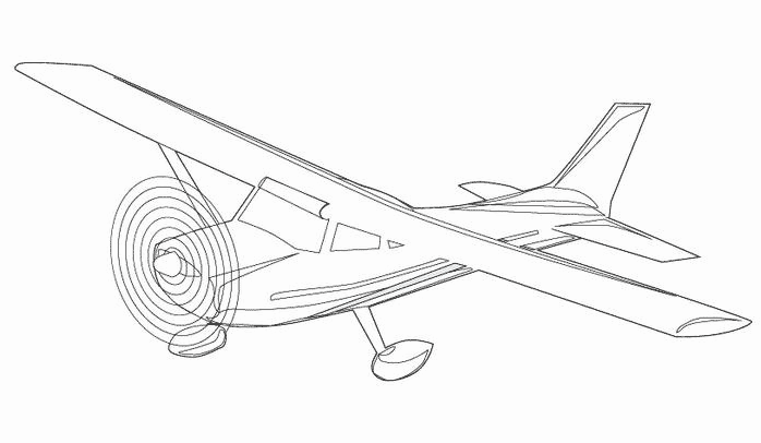 Disegno da colorare: Aereo (Trasporto) #134885 - Pagine da Colorare Stampabili Gratuite