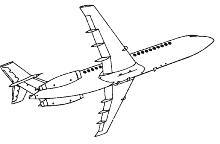 Disegno da colorare: Aereo (Trasporto) #134934 - Pagine da Colorare Stampabili Gratuite