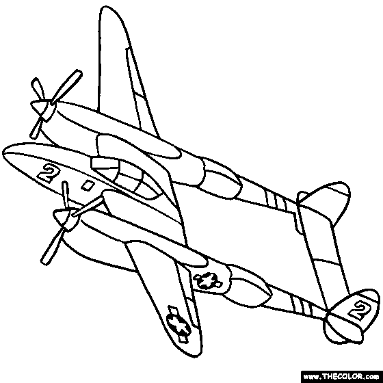 Disegno da colorare: Aereo (Trasporto) #134947 - Pagine da Colorare Stampabili Gratuite