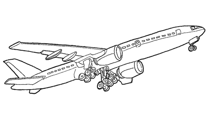 Disegno da colorare: Aereo (Trasporto) #134956 - Pagine da Colorare Stampabili Gratuite