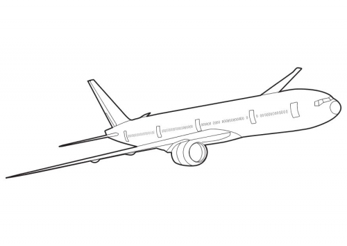 Disegno da colorare: Aereo (Trasporto) #135009 - Pagine da Colorare Stampabili Gratuite