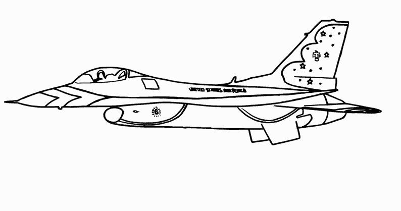 Disegno da colorare: aereo militare (Trasporto) #141052 - Pagine da Colorare Stampabili Gratuite