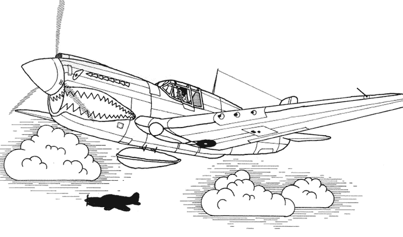 Disegno da colorare: aereo militare (Trasporto) #141054 - Pagine da Colorare Stampabili Gratuite
