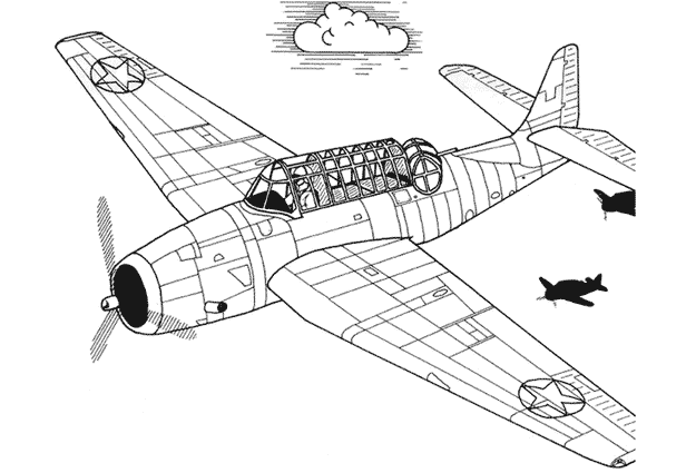 Disegno da colorare: aereo militare (Trasporto) #141245 - Pagine da Colorare Stampabili Gratuite