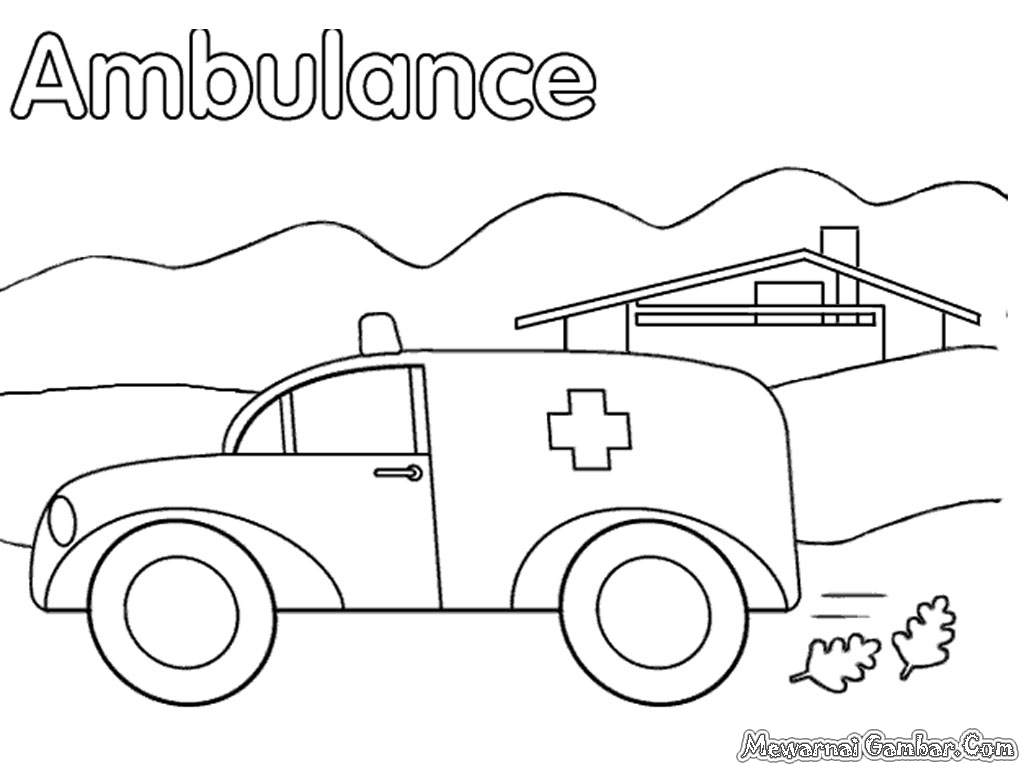Disegno da colorare: Ambulanza (Trasporto) #136765 - Pagine da Colorare Stampabili Gratuite