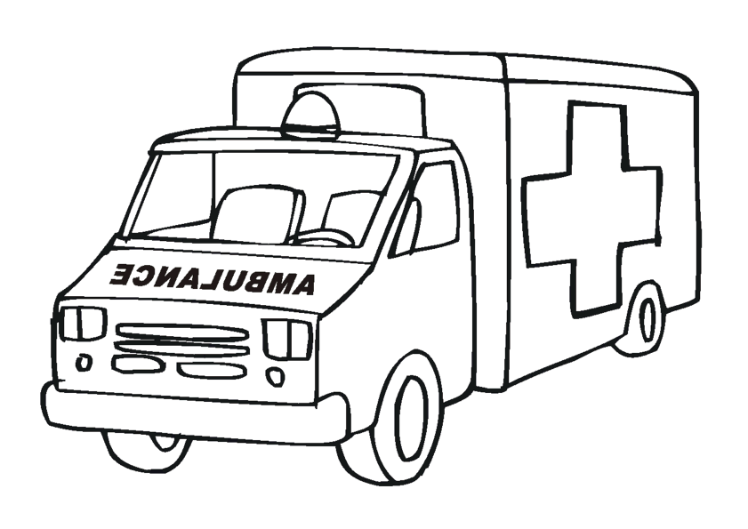 Disegno da colorare: Ambulanza (Trasporto) #136783 - Pagine da Colorare Stampabili Gratuite