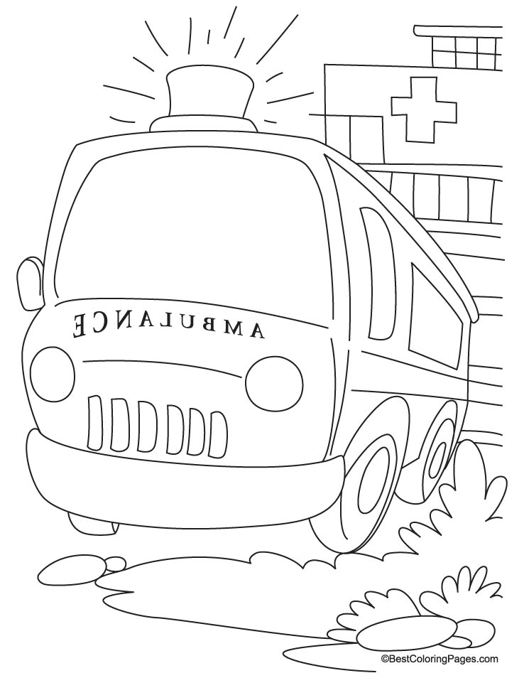 Disegno da colorare: Ambulanza (Trasporto) #136803 - Pagine da Colorare Stampabili Gratuite