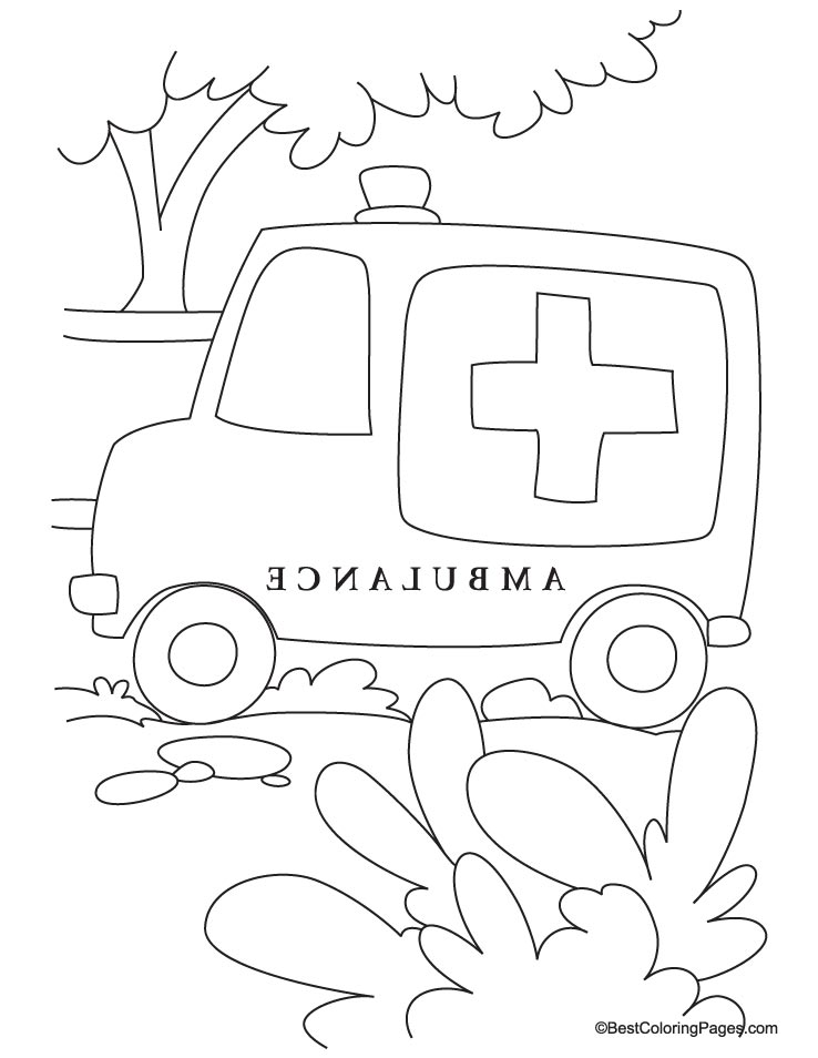 Disegno da colorare: Ambulanza (Trasporto) #136806 - Pagine da Colorare Stampabili Gratuite