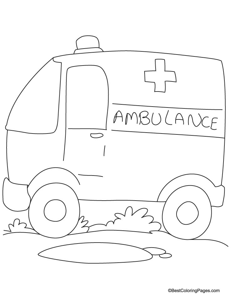 Disegno da colorare: Ambulanza (Trasporto) #136831 - Pagine da Colorare Stampabili Gratuite