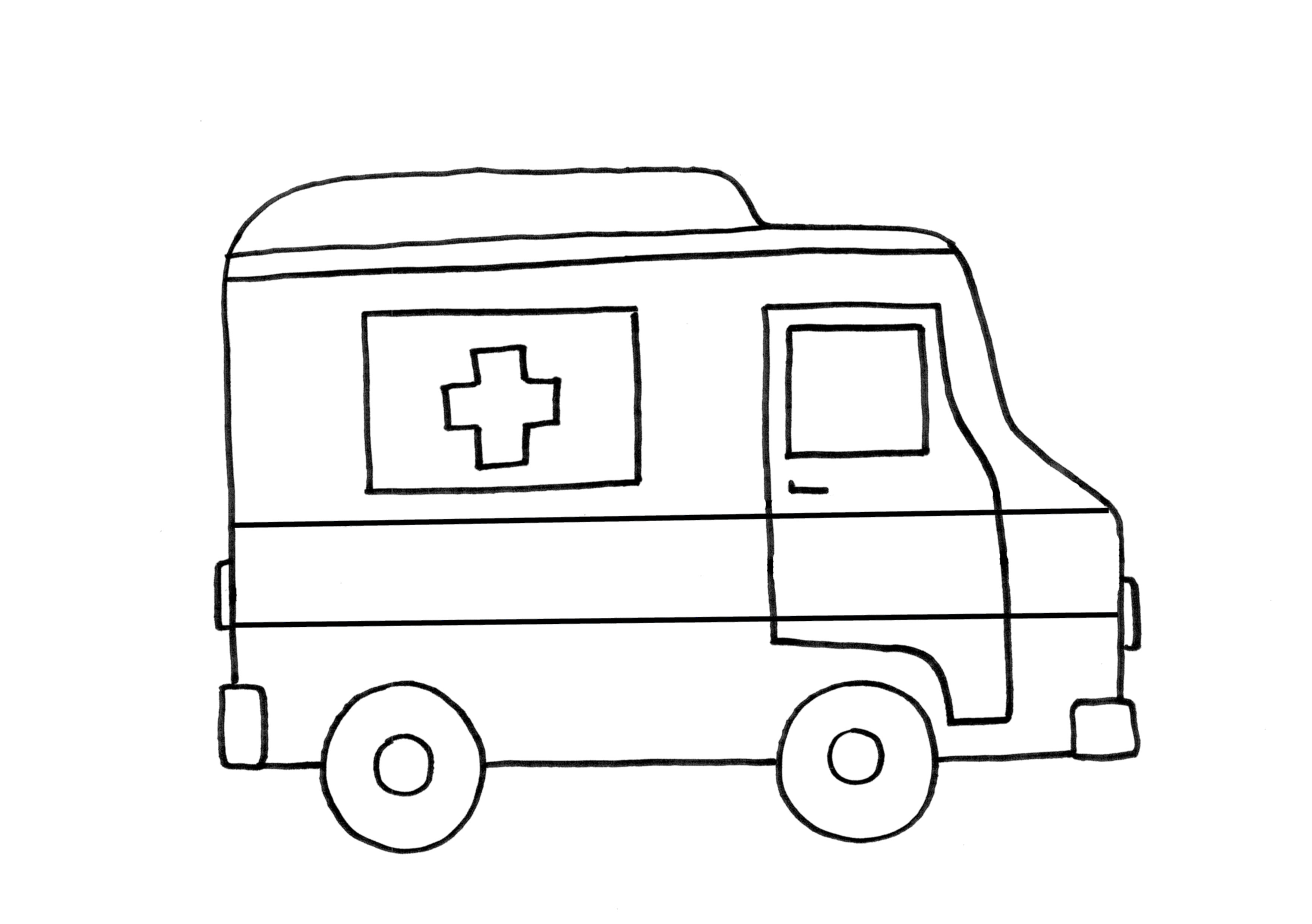 Disegno da colorare: Ambulanza (Trasporto) #136833 - Pagine da Colorare Stampabili Gratuite