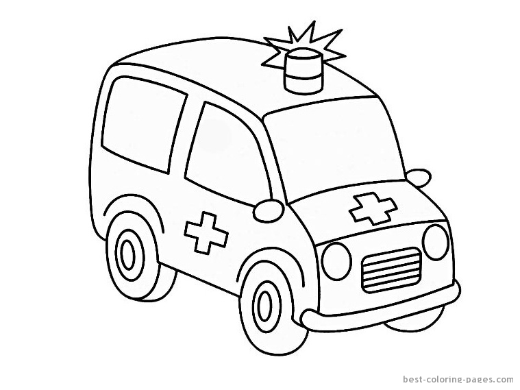 Disegno da colorare: Ambulanza (Trasporto) #136860 - Pagine da Colorare Stampabili Gratuite