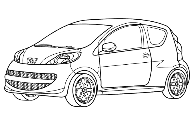 Disegno da colorare: Auto / Settore automobilistico (Trasporto) #146497 - Pagine da Colorare Stampabili Gratuite