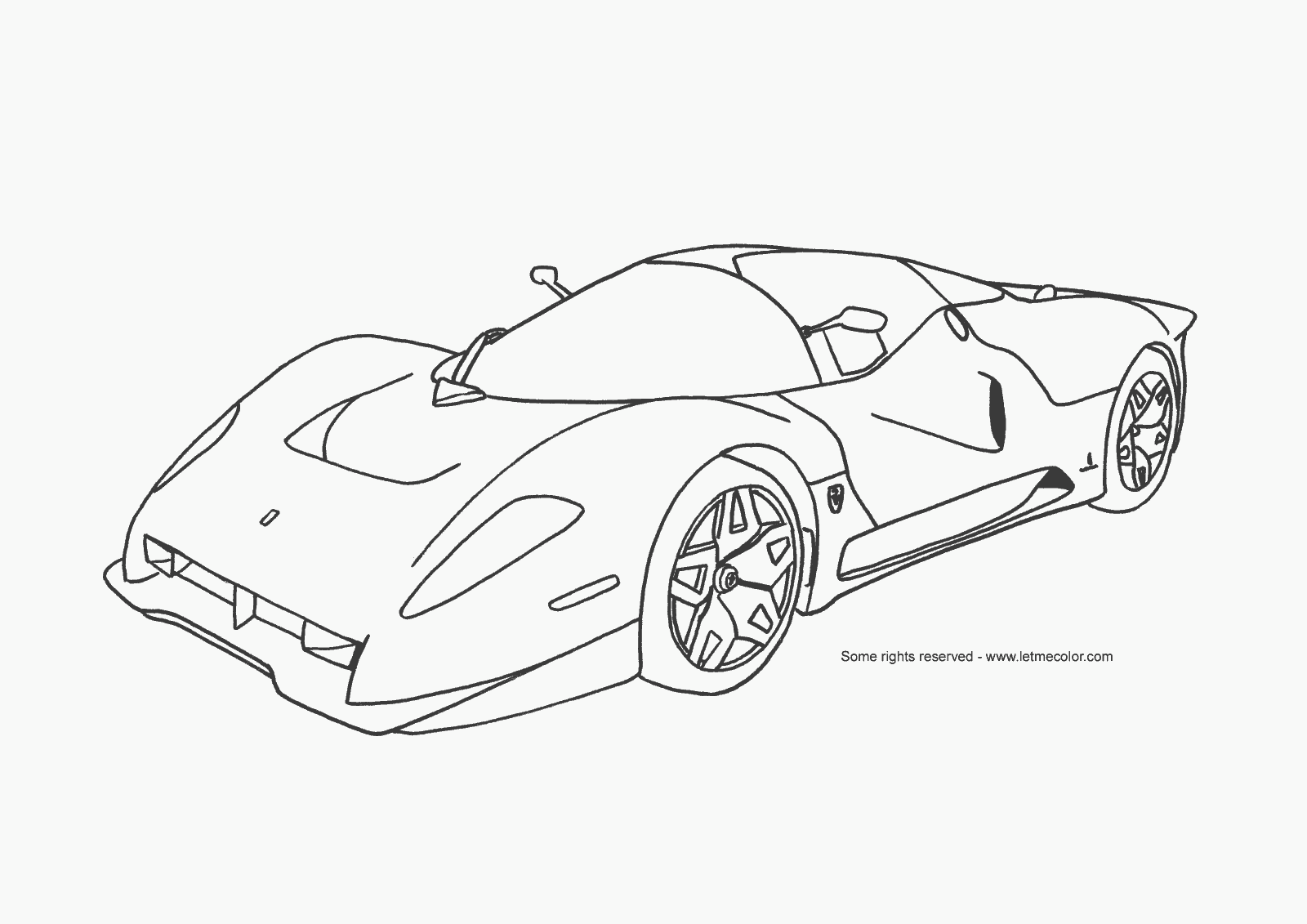 Disegno da colorare: Auto sportiva / messa a punto (Trasporto) #146952 - Pagine da Colorare Stampabili Gratuite